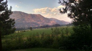 View from a cabin near Mazama, Washington
