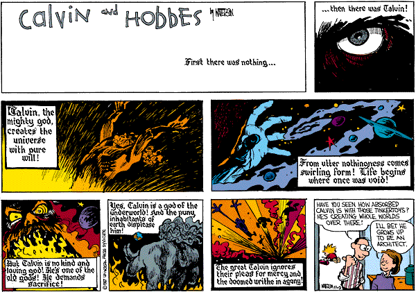 Calvin is one of the old gods...