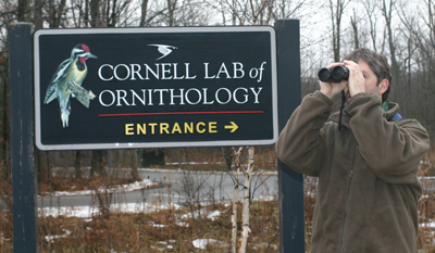 Mike Powers at the Cornell Lab of Ornithology 