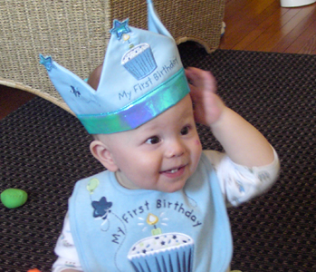 Mason on his first birthday